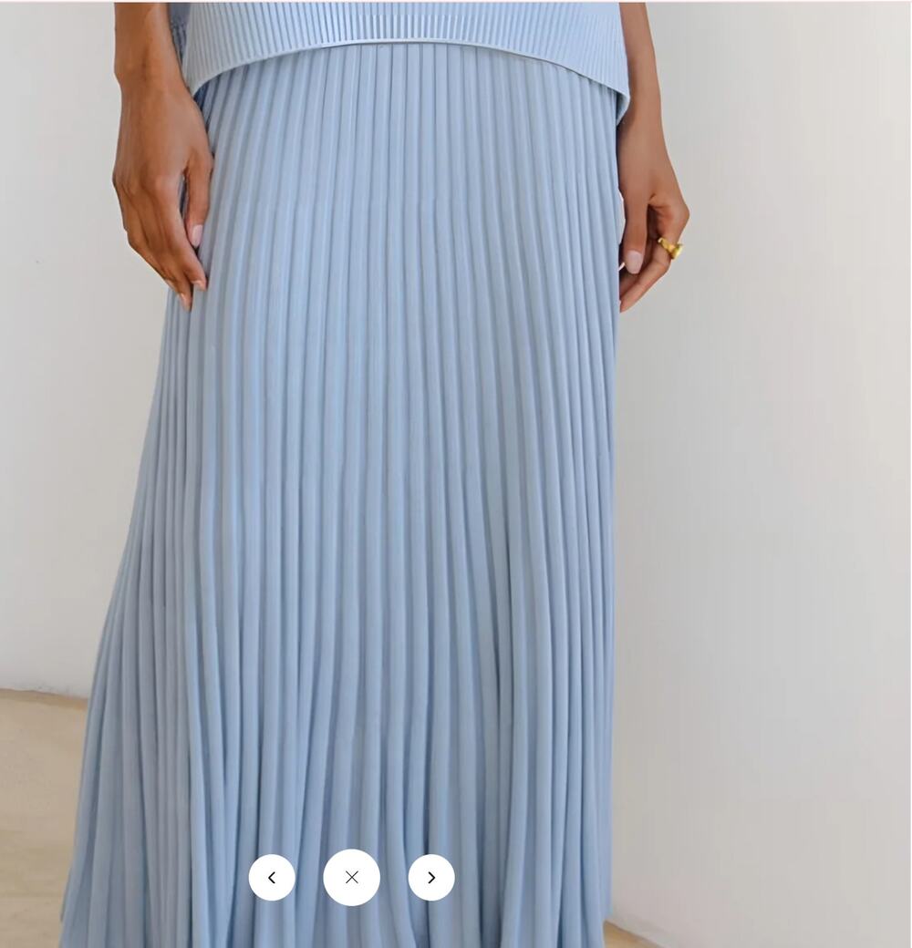 NWT Commense Leisure Pleated Knit Skirt Sz XL.